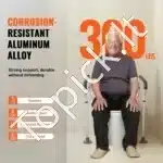 Reguliuojamo aukščio ir pločio tualeto atrama su porankiais,136 kg - Image 4