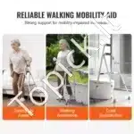 Reguliuojamo aukščio vaikštynė, 770-889 mm, aliuminio lydinys, sulankstoma, atlaiko iki 158 kg - Image 5