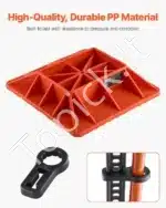 Remo tipo domkrato pagrindas, raudonas, 3175 kg - Image 4