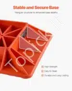 Remo tipo domkrato pagrindas, raudonas, 3175 kg - Image 5