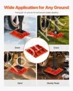 Remo tipo domkrato pagrindas, raudonas, 3175 kg - Image 6