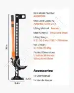 Remo tipo universalus domkratas  keltuvas, 3.18 t  13-77 cm - Image 6