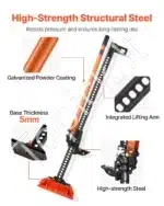 Remo tipo universalus domkratas / keltuvas komplektas, 3.18 t / 13-108 cm - Image 3