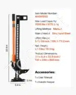Rėmo tipo universalus donkratas / keltuvas, 3.18 t / 13-71.1 cm - Image 6