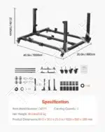 Rinkinys džipų durelių laikymui, 103x89x58.5 cm - Image 7