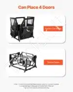 Rinkinys džipų durelių laikymui, 108x88.6x58 cm - Image 3