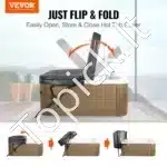 SPA dangčio keltuvas, reguliuojamas aukštis 80-105 cm, skirtas hidromasažiniam baseinui, aliuminio lydinys - Image 7