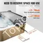 SPA dangčio keltuvas, reguliuojamas aukštis 80-105 cm, skirtas hidromasažiniam baseinui, aliuminio lydinys - Image 3