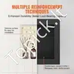 Sieninė dušo niša 40,6×40,6×10,0 cm, vienasluoksnė, atspari vandeniui - Image 3