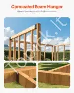 Sijų jungtys, 12 vnt., 49x92 mm medinėms sijoms - Image 6