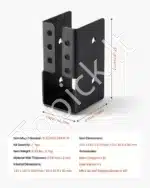 Sijų jungtys, 12 vnt., 49x92 mm medinėms sijoms - Image 7