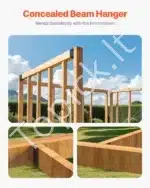 Sijų jungtys, 24 vnt., 49x92 mm medinėms sijoms - Image 6