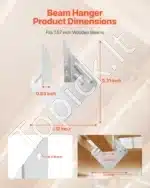 Sijų jungtys, 25 vnt., 40x21x63 mm medinėms sijoms - Image 2