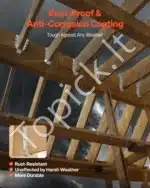 Sijų jungtys, 50 vnt., 40x85x200 mm medinėms sijoms - Image 4