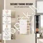 Šildomas elektrinis rankšluosčių džiovintuvas-gyvatukas, 6 strypai, 61 x 50 cm, nerūdijančio plieno - Image 2