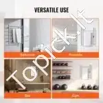 Šildomas elektrinis rankšluosčių džiovintuvas-gyvatukas, 6 strypai, 61 x 50 cm, nerūdijančio plieno - Image 5