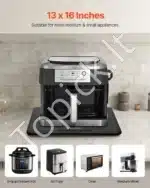 Slankus mobilus vežimėlis virtuvės įrangai, 33×40,6 cm, juodas - Image 7