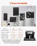 Slankus mobilus vežimėlis virtuvės įrangai, 33×40,6 cm, juodas - Image 3