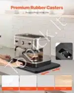 Slankus mobilus vežimėlis virtuvės įrangai, 33×40,6 cm, juodas - Image 5