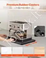 Slankus mobilus vežimėlis virtuvės prietaisams, 26,7×33 cm, juodas - Image 5