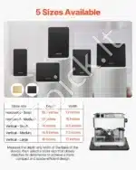 Slankus mobilus vežimėlis virtuvės prietaisams, 26,7×33 cm, juodas - Image 3