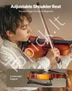 Smuiko komplektas, 3/4 dydžio, eglės ir klevo mediena, rudas, ~57x20x8 cm - Image 5