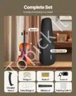 Smuiko komplektas, 4/4 dydis, eglė ir klevas, blizgi ruda, 600x210x85 mm - Image 6