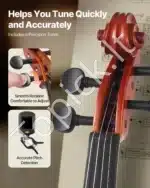 Smuiko komplektas, 4/4 dydis, eglė ir klevas, blizgi ruda, 600x210x85 mm - Image 3