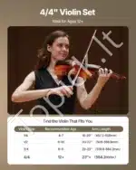 Smuiko komplektas, 4/4 dydis, eglė ir klevas, ruda su raštu, 600x210x85 mm - Image 4