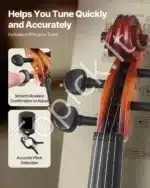 Smuiko komplektas, 4/4 dydis, eglės ir klevo mediena, matinis rudas, 600x210x85 mm - Image 3