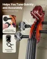 Smuiko komplektas, 4/4 dydžio, rudas, ~60x21x8.5 cm - Image 3