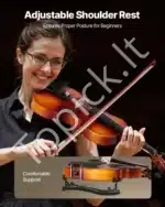 Smuiko komplektas, 4/4 dydžio, rudas, ~60x21x8.5 cm - Image 5