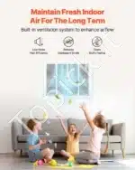 Stačiakampės Ventiliacijos Grotelės su Lamelėmis BE Filtro (67,6x52,5x4 cm) | Baltos Plieninės Grotelės Angai 60,5x45,5 cm - Image 3