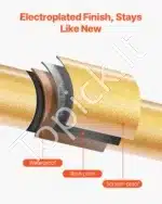 Stalinis LED šviestuvas su auksiniu audiniu gaubtu, belaidis, įkraunamas - Image 5