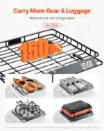 Stogo bagažinė / stogo krepšys, 1095x1270x105 mm / 68 kg - Image 2