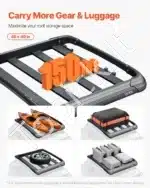 Stogo bagažinė / stogo krepšys, 1216x1020x142 mm / 68 kg - Image 2