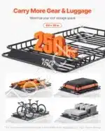 Stogo bagažinė / stogo krepšys, 1625x990x105 mm  113.4 kg - Image 2