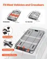Stogo bagažinė / stogo krepšys, 1625x990x105 mm  113.4 kg - Image 3