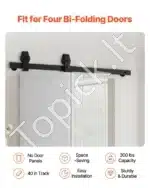 Stumdomų durų bėgelių sistema, iki 150 kg, 1016 mm - Image 2