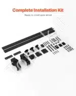 Stumdomų durų bėgelių sistema, iki 150 kg, 132 cm - Image 7