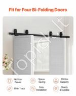 Stumdomų durų bėgelių sistema, iki 150 kg, 1524 mm - Image 2