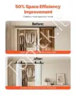 Stumdomų durų bėgelių sistema, iki 150 kg, 1524 mm - Image 3