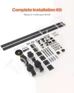 Stumdomų durų bėgelių sistema, iki 150 kg, 193 cm - Image 7