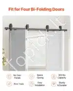 Stumdomų durų bėgelių sistema, iki 150 kg, 193 cm - Image 2