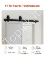 Stumdomų durų bėgelių sistema, iki 150 kg, 91.4 cm - Image 2