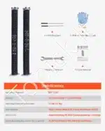 Sukimo spyruoklės garažo vartams, 2 vnt., 5.26x50.8x618 mm - Image 7