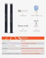 Sukimo spyruoklės garažo vartams, 2 vnt., 5.54x50.8x668 mm - Image 4