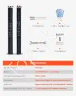 Sukimo spyruoklės garažo vartams, 2 vnt., 5.72x50.8x610 mm - Image 3