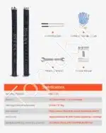 Sukimo spyruoklės garažo vartams, 2 vnt., 5.94x50.8x787 mm - Image 3