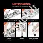 Sulankstoma darbo platforma, reguliuojamo aukščio, iki 180 kg  500, 620 ir 740 mm - Image 6